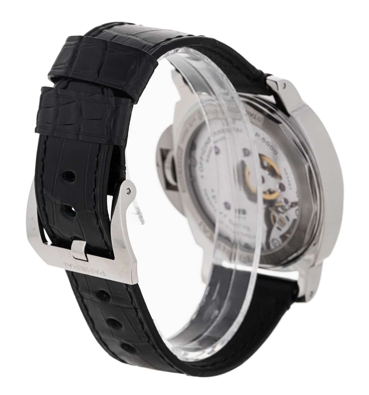 Panerai Luminor Marina White Arabic Dial Leather Strap